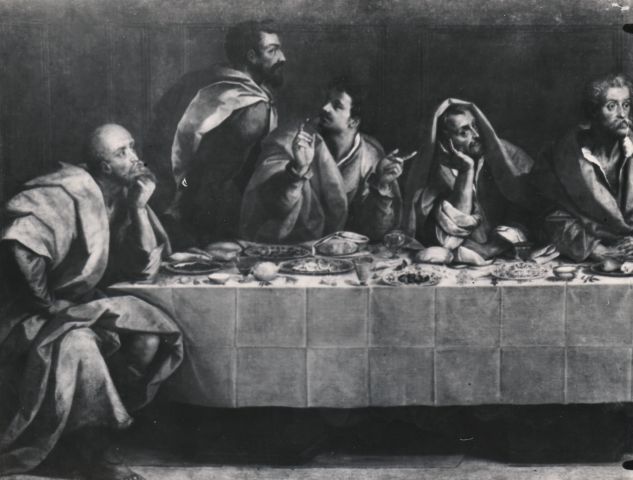 Anonimo — Anonimo - sec. XVI/ XVII - Apostoli a destra di Cristo — particolare